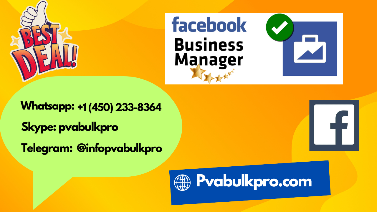 Buy Verified Facebook business Manager 